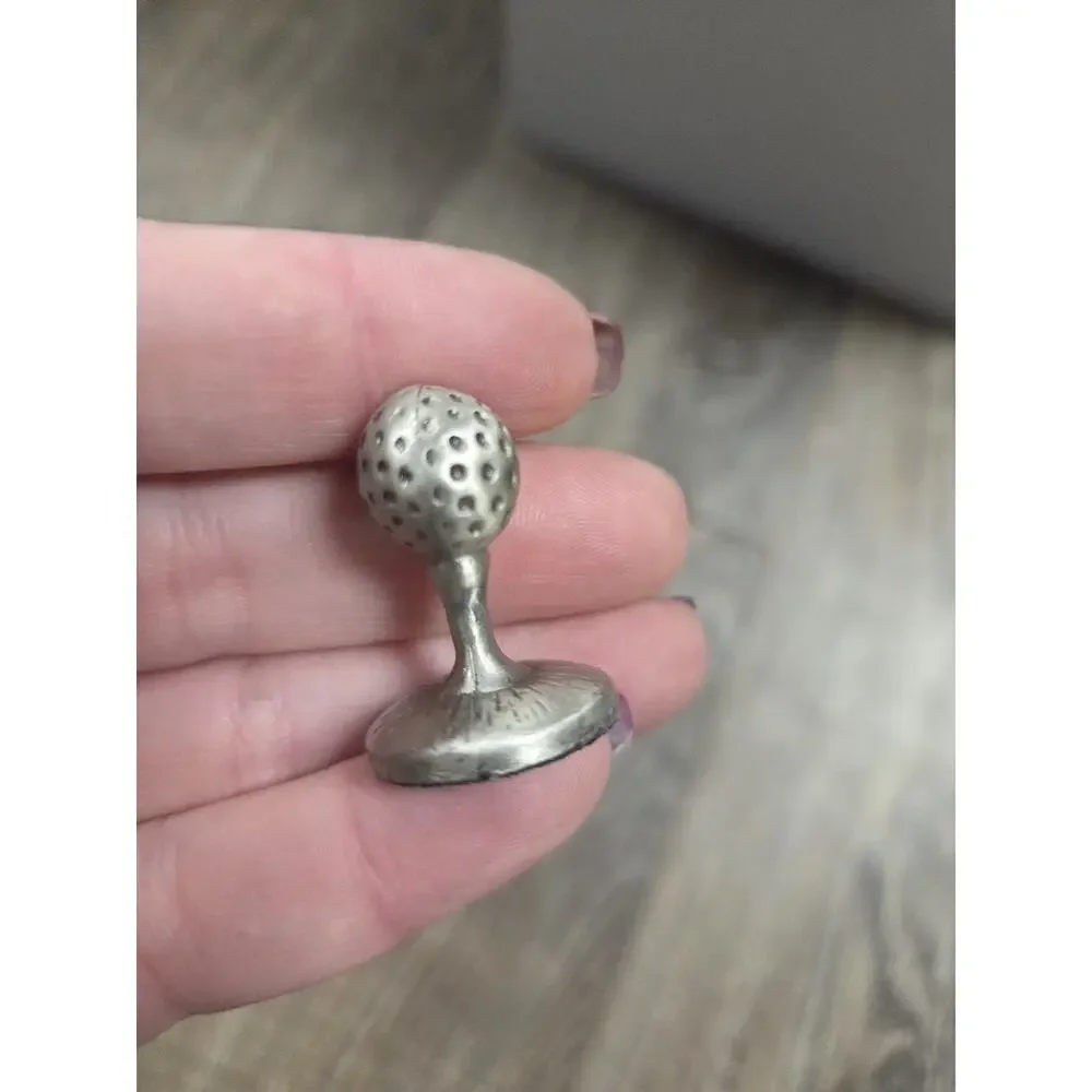 Golfer Figurines in Collectible Pewter Metalware Minis Lot Of 9